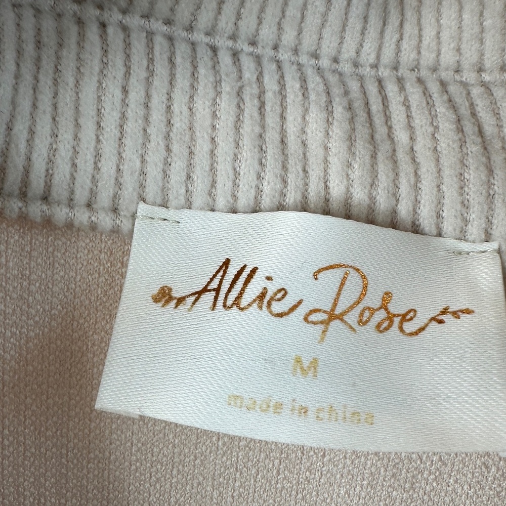 ALLIE ROSE WOMENS LONG SLEEVE CORDUROY SOFT SHACKET WITH FRINGE CREAM SZ M, - Picture 2 of 10